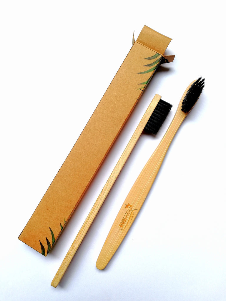 Cepillo de dientes en bambú x 2